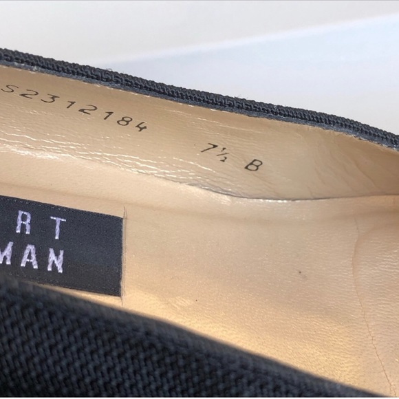 Stuart Weitzman Black Block Heels. Size 7.5. - Picture 5 of 6